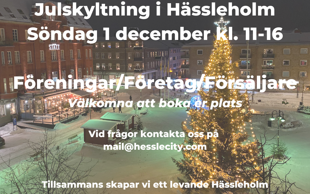 Utställare på Julskyltningen 1 dec & Jul i Hässleholm 2024