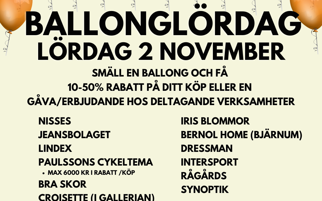 Ballonglördag 2 november